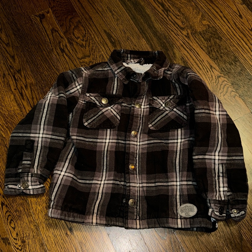 Toddler boy Flannel Jacket in size 3T